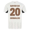 Maglia ufficiale Bayer 04 Leverkusen Alejandro Grimaldo 20 Trasferta 2024-25 per Bambino